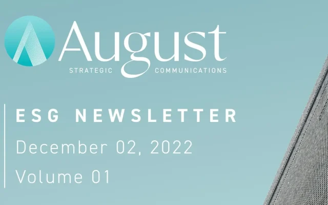 ESG Newsletter | Volume 01