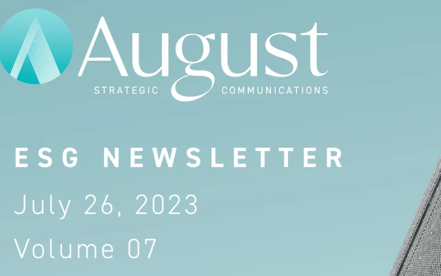 ESG Newsletter | Volume 07