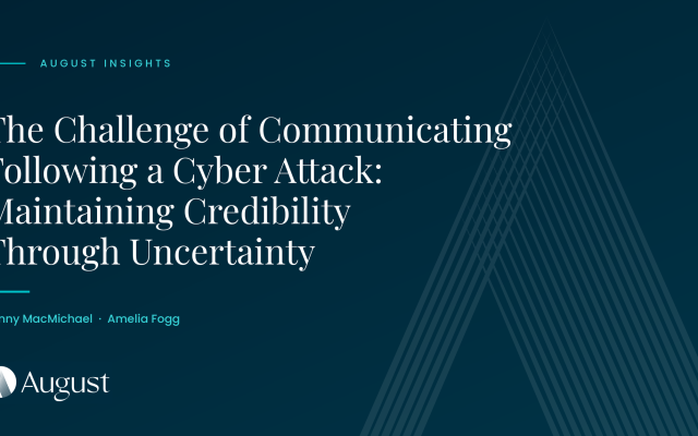 The Challenge of Communicating Following a Cyber Attack: Maintaining Credibility Through Uncertainty